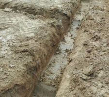 Voici les fondation de la maison