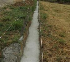 Coullage b&eacute;ton &eacute;galement fait &agrave; la main (boutonni&egrave;re)5m3 de b&eacute;ton