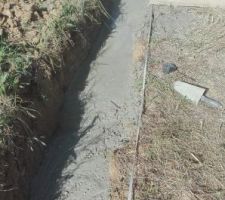 Coullage b&eacute;ton &eacute;galement fait &agrave; la main (boutonni&egrave;re)5m3 de b&eacute;ton