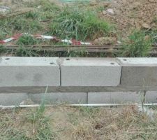 Montage des parpaings