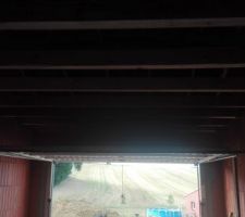 Pose de chevrons afin de faire un plancher dans le garage