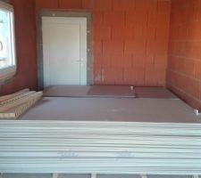 Livraison de tout le matériel pour le placo intérieur