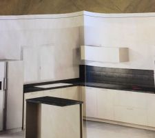 Proposition cuisiniste. Plan non validé.