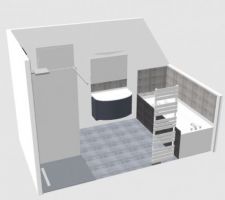 Projet salle de bain étage