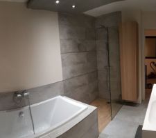 Panorama de la salle de bain
Carrelage Keraben Nature grey