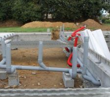 Installation des circuits en vide sanitaire