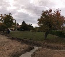 Vu depuis le sud , sur le chantier du voisin