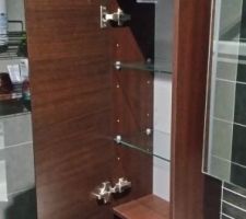 Meuble suspendu SDB suite parentale.
