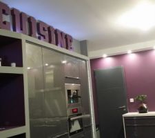 Peinture des lettres et pose