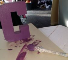 Peinture des lettres