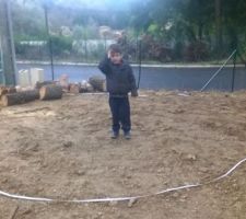 Emplacement du futur trampoline