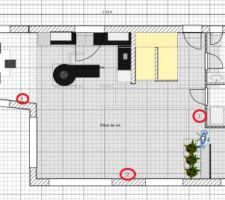 Quels 2 emplacements pour les splits (clim et chauffage réversible) ?