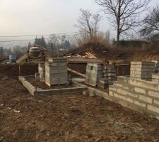 Vide technique en cours de réalisation (1m50 de hauteur)