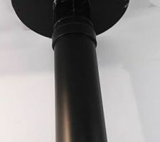 Rosace plafond po&ecirc;le pellet