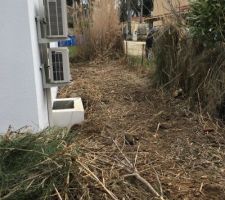 Remise Ã  plat des terres derriÃ¨re la maison
