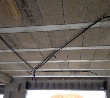 Câblage des spots Avants faux plafond placo