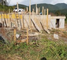 Béton de propreté pour la future piscine