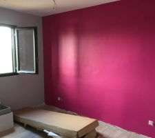 Peinture presque e finie dans la chambre de b&eacute;b&eacute;, manque des petites retouches