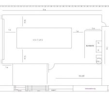 Autre plan, buanderie en long
