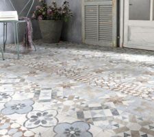 Carreaux de ciment commandés pour la sdb de la suite parentale