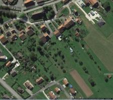 Fond google map avec la situation du terrain