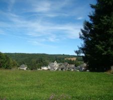 Vue sur le village à partir de notre quartier.