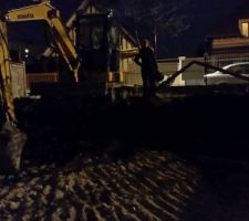 Fin du premier jour de terrassement! J+1 après l'OC!