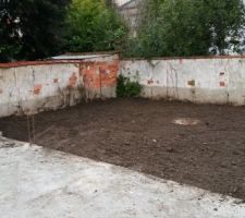 Vue de la terrasse jardin arrière