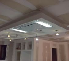 Ajout de l'éclairage au dessus de l'ilôt