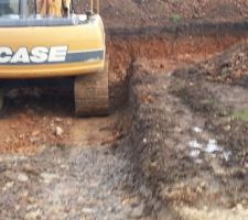 Début des travaux de terrassement