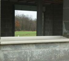 Mise en place des appuis de fenêtre