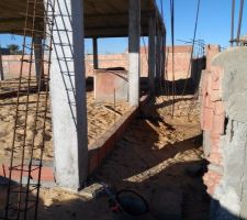 Emplacement du futur escalier