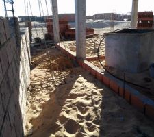 Emplacement du futur escalier