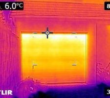 Fuite de chaleur porte de garage
