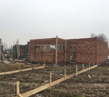 Vue du jardin, future terrasse coffrée