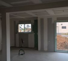 Bandes placo et chape