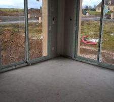 Bandes placo et chape