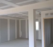 Bandes placo et chape