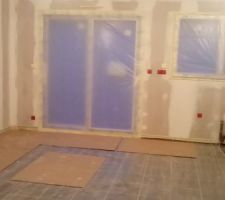 Bachage des fenêtres et du sol