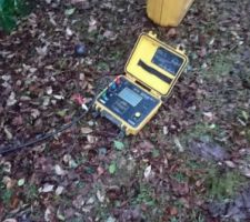 Appareil de mesure de la r&eacute;sistivit&eacute;.