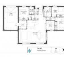 Ebauche n°2 plan en T 120 m2