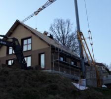 Mise en place du toit