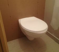 Installation WC suspendu