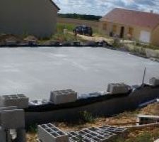 Panoramique de la dalle maison
