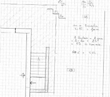 Croquis de l'accès au vide sanitaire