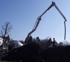 Coulage de la dalle du sous sol