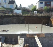 Coulage de la dalle du sous sol