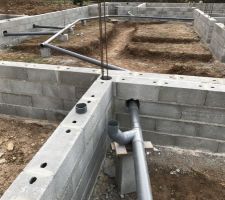 Mise en place des &eacute;vacuations pvc