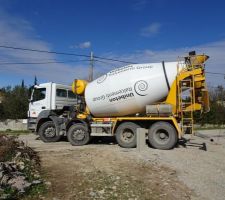 Coulage de la dalle (Entreprise Martins Lunel et Uni B&eacute;ton)
