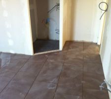 10 septembre : carrelage chambre parents